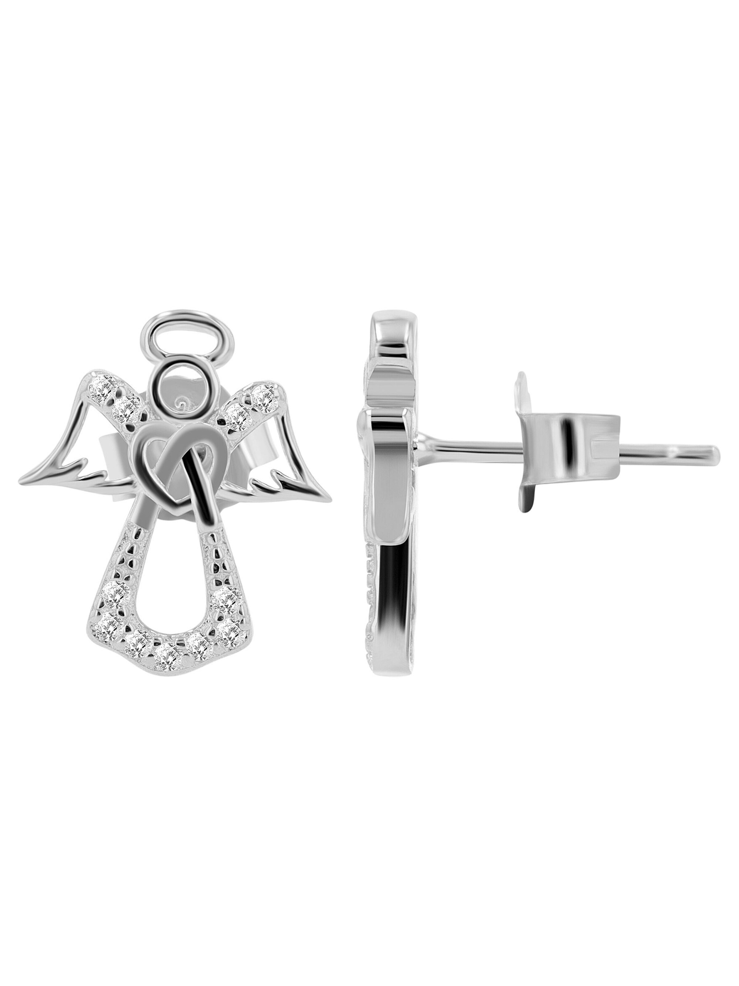 Akzent Ohrringe 'Naiara, 925 Sterlingsilber, langlebig'‌‌‌‌‌‌‌ in Silber
