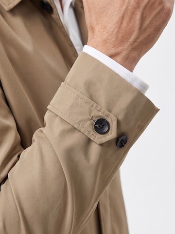 ALLTHEMEN Between-Seasons Coat 'Hauch' in Green