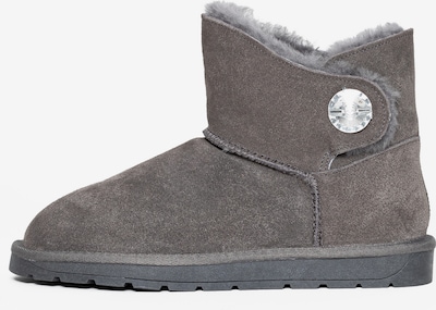 Gooce Boots 'Diama' en gris foncé, Vue avec produit