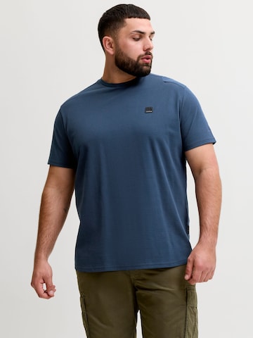 Jack & Jones Plus Shirt in Blue: front