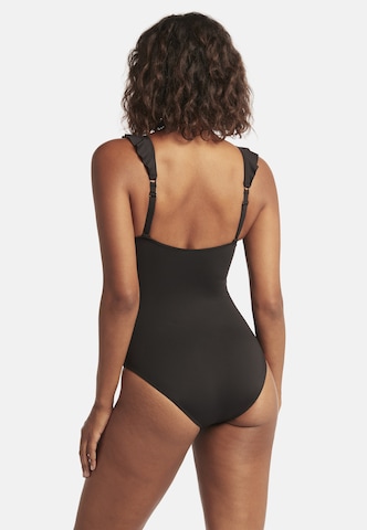 SEA LEVEL Triangel Badeanzug 'Frill Essentials' in Schwarz