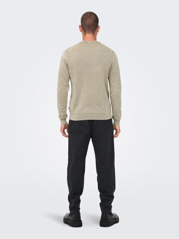 Only & Sons Sweater 'Clark' in Grey