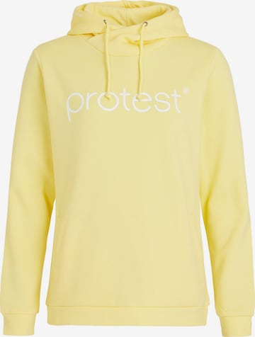 PROTEST Sweater 'CLASSIC LOGO HOODY' in Yellow: front