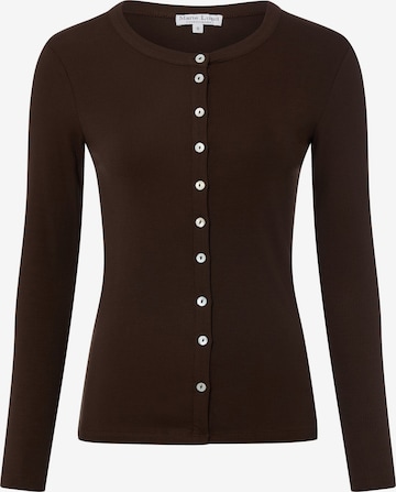 Marie Lund Strickjacke in Braun: Vorderseite
