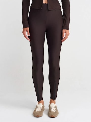 Skinny Leggings 'Gamaschen' Dilvin en marron