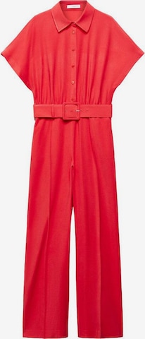 MANGO Jumpsuit 'nantes' in Rot: predná strana