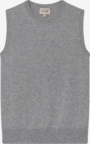 Cardigan 'Women's Timeless Cashmere Crewneck Vest' GOBI Cashmere en gris : devant