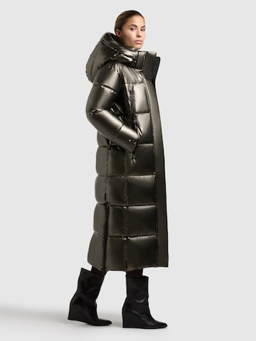khujo Winter Coat 'Rubina2 Shiny' in Brown
