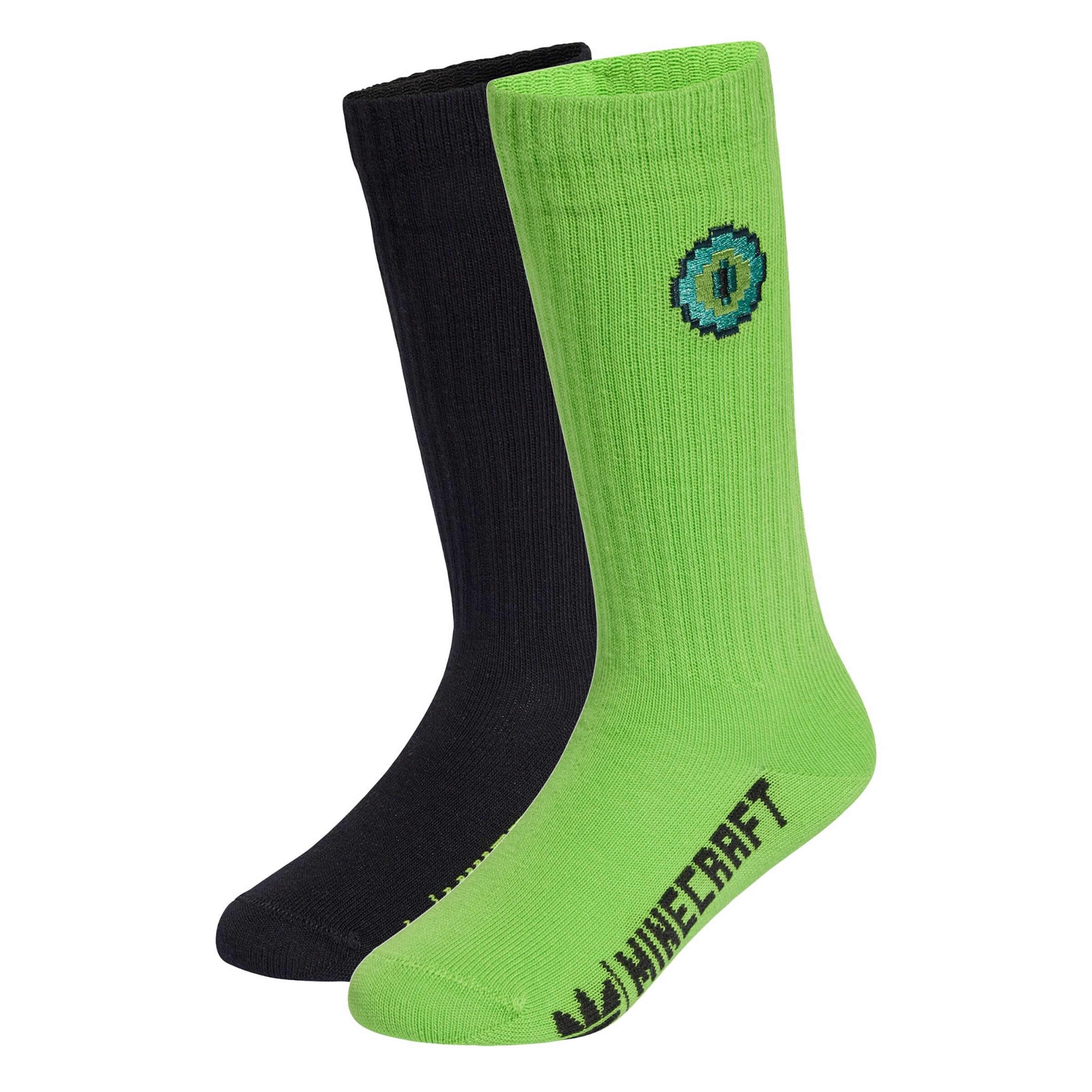 Chaussettes 'Adidas x Minecraft' ADIDAS ORIGINALS en vert : devant