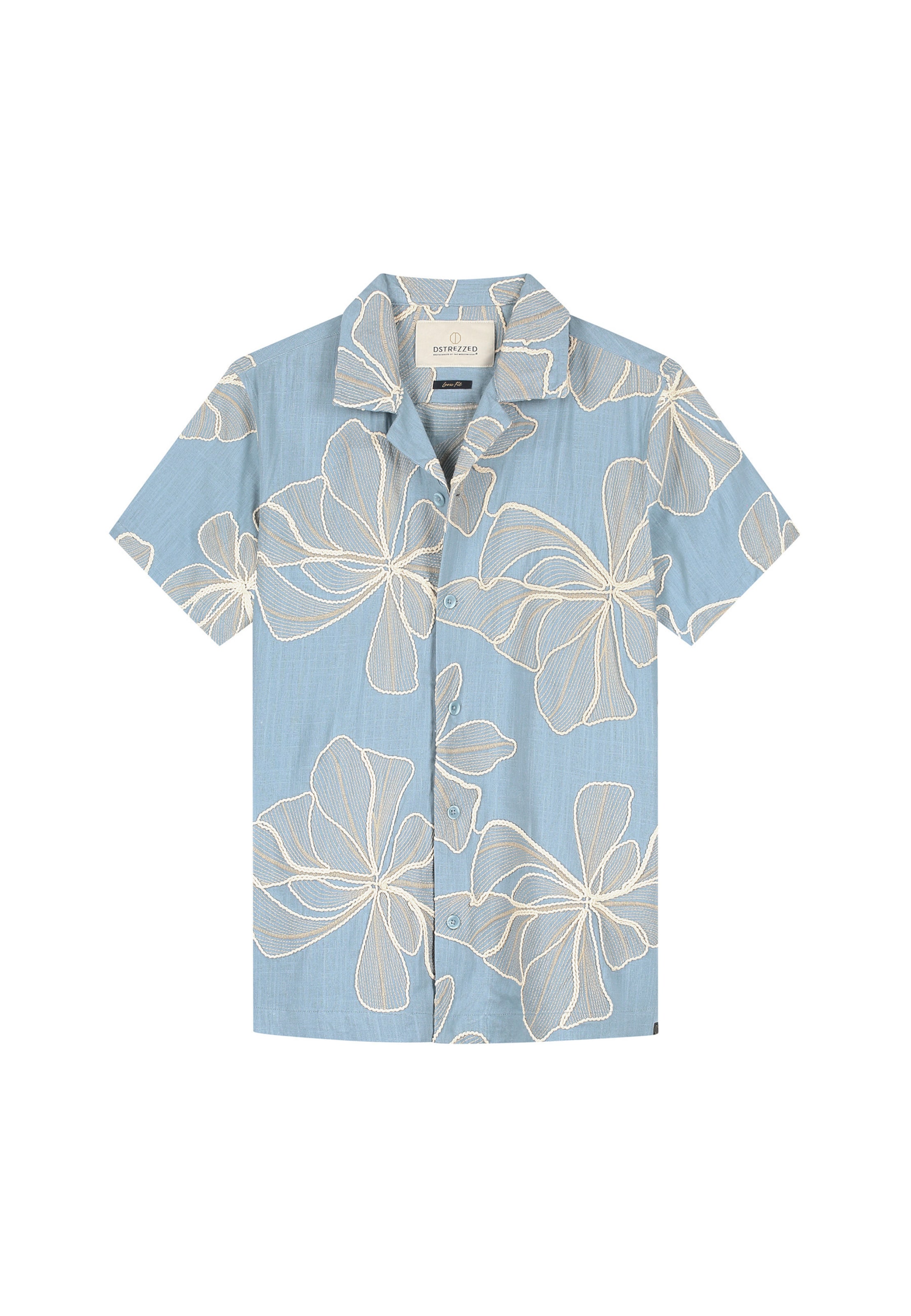 Dstrezzed Regular fit Overhemd 'Jackson' in Blauw: voorkant