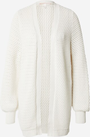 QS Knit Cardigan in Beige: front