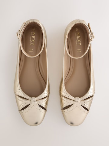Next Odprte balerinke 'Forever Comfort' | zlata barva