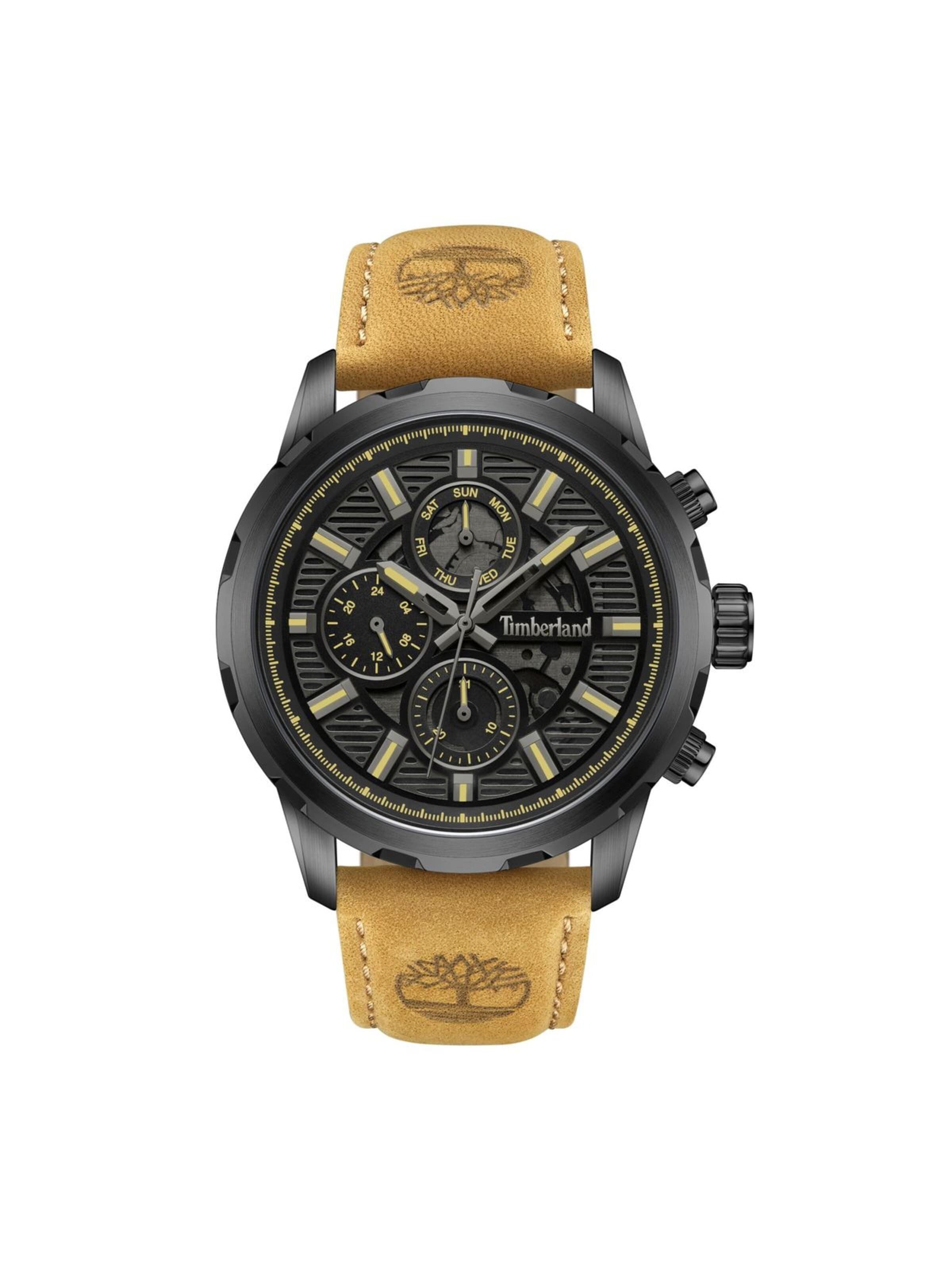 TIMBERLAND Analoguhr 'Function watch Hampton Harbour'‌‌‌‌‌‌‌ in Schwarz: Vorderseite