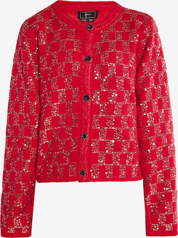 faina Knit cardigan in Red: front