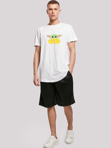 T-Shirt 'Star Wars Mandalorian Child' F4NT4STIC en blanc