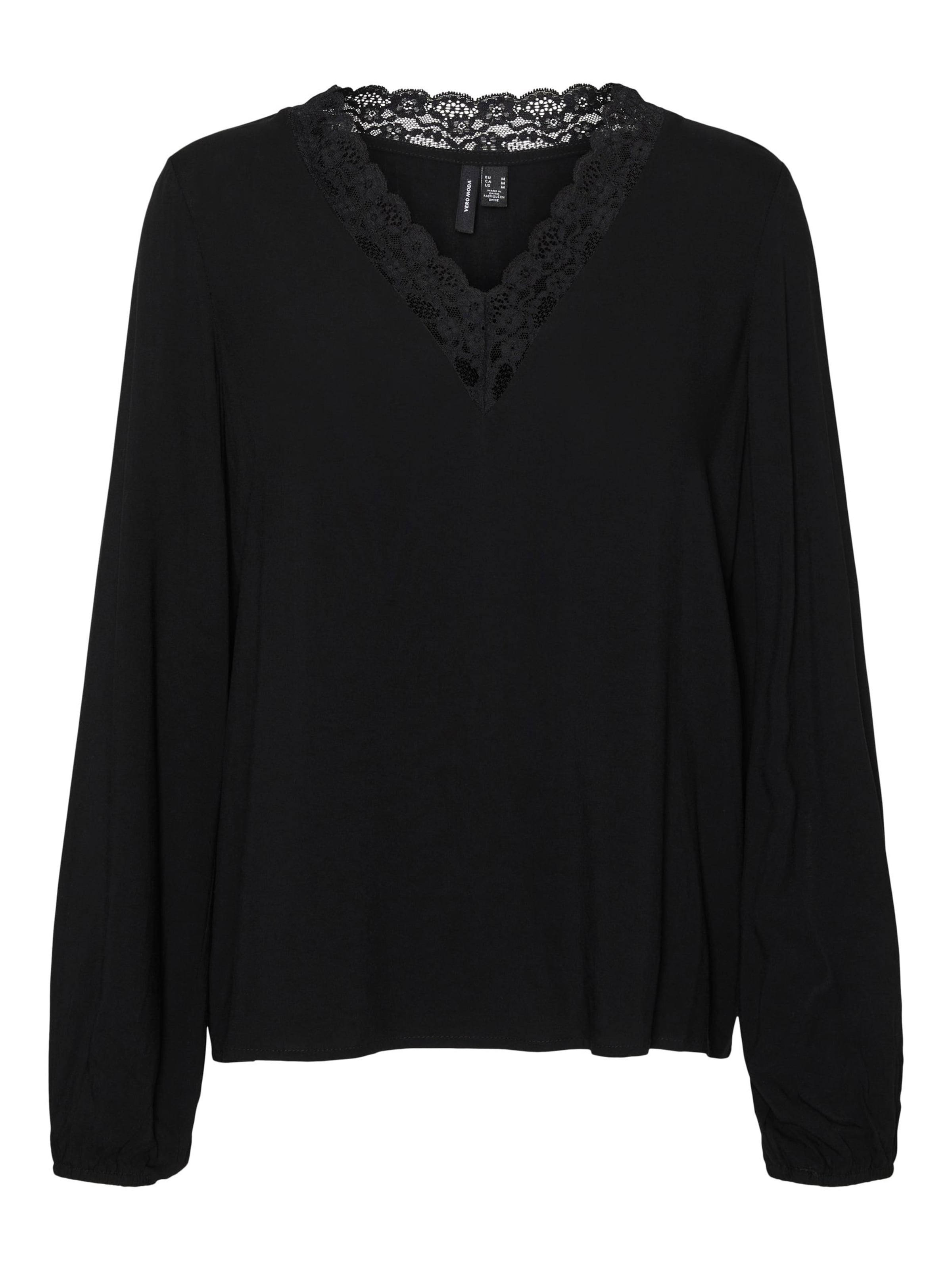 VERO MODA - Blusa 'LILOU' en negro: frente