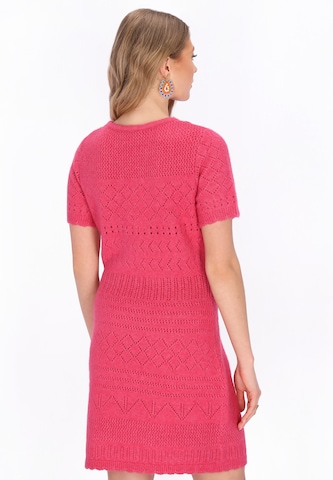 IZIA - Vestido de malha em rosa