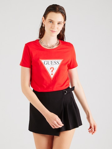 GUESS - Camisa em vermelho: frente