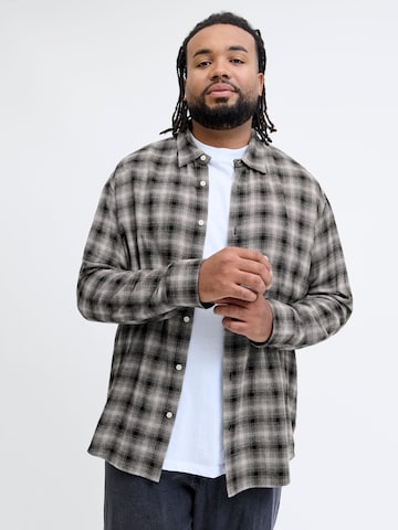 Jack & Jones Plus Regular fit Overhemd in Grijs