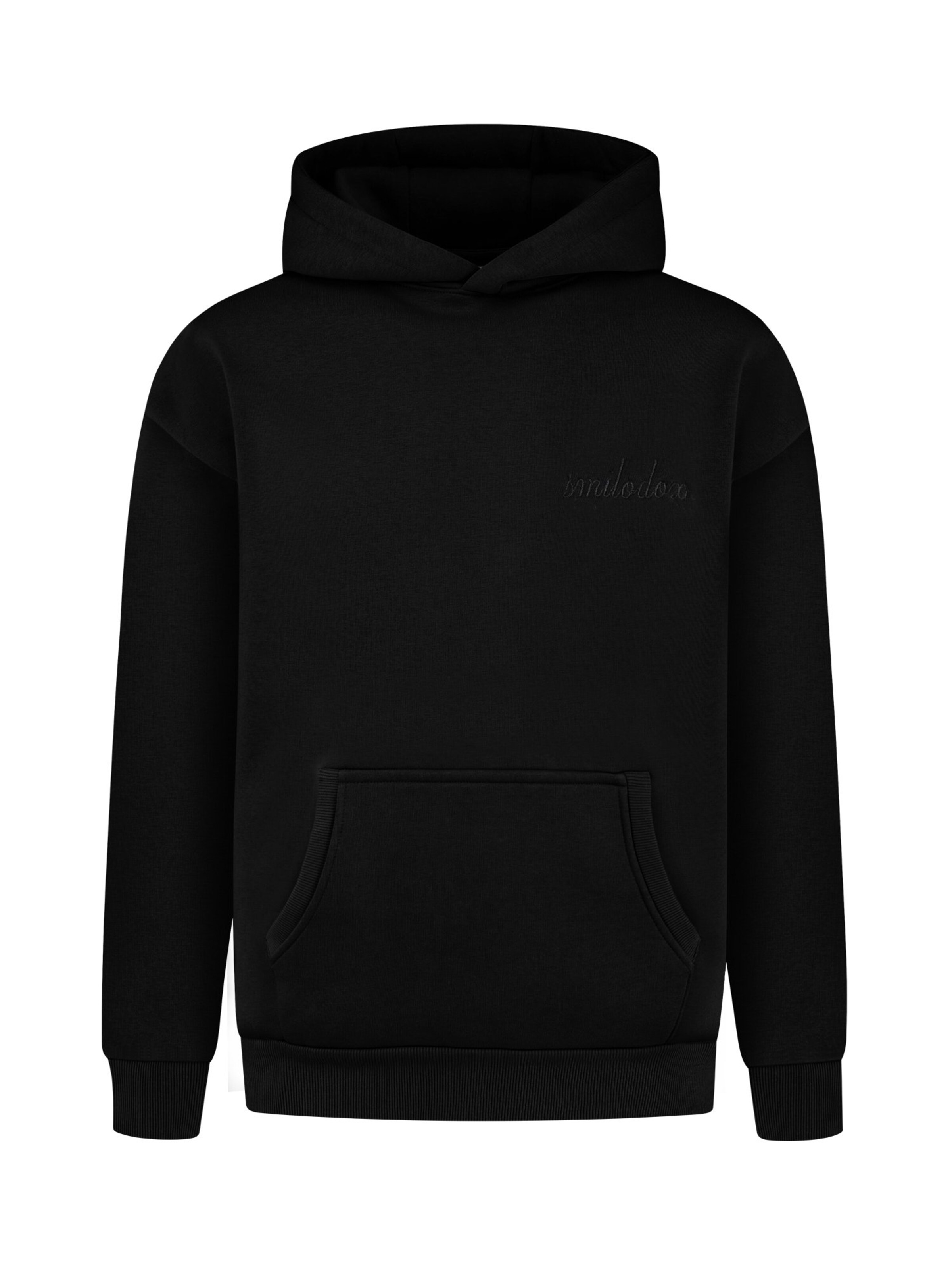 Smilodox Sweatvest in Zwart: voorkant