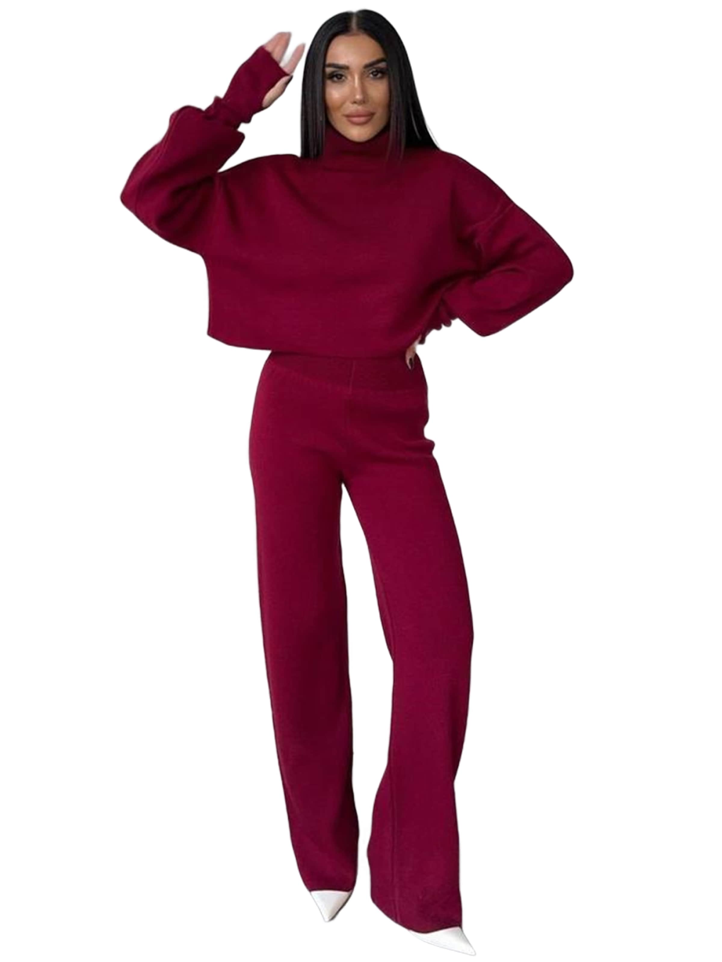 WOMAN VISION Hosenanzug in Rot: Vorderseite