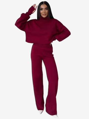 WOMAN VISION Broekpak in Rood: voorkant