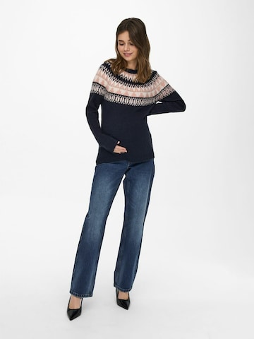 Only Maternity Regular Jeans in Blauw