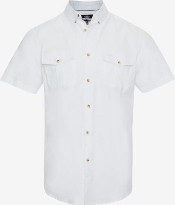 Coupe regular Chemise 'Furore' Threadbare en blanc : devant