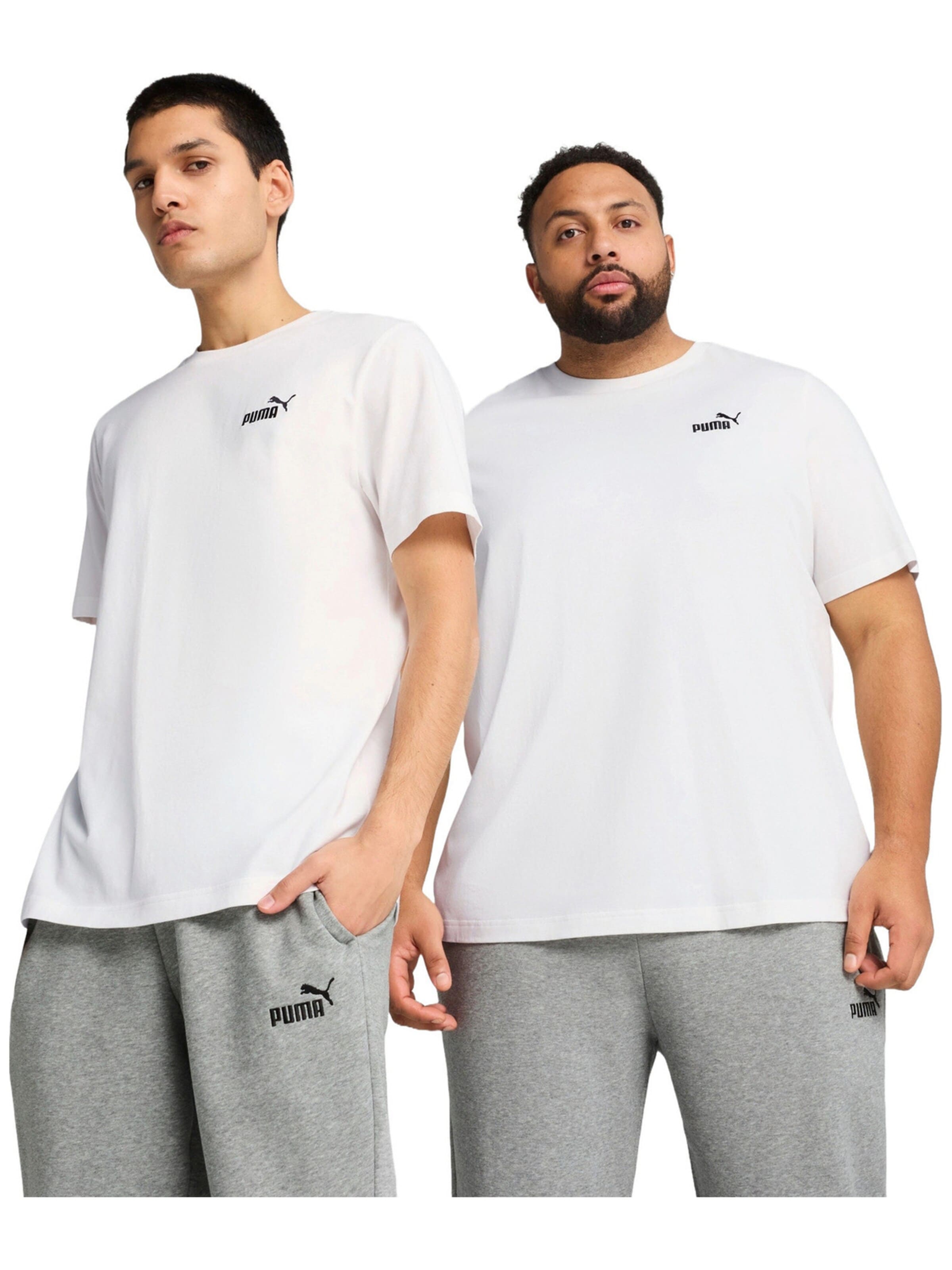 PUMA Shirt 'Puma Ess Small No. 1 Logo Tee'‌‌‌‌‌‌‌ in Weiß: Vorderseite
