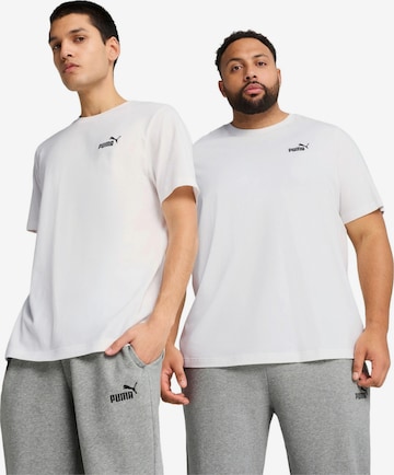 PUMA Shirt 'Puma Ess Small No. 1 Logo Tee' in Weiß: Vorderseite