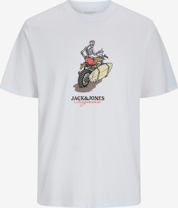 Jack & Jones Plus T-Shirt 'JORSkull Coast' in Weiß: Vorderseite