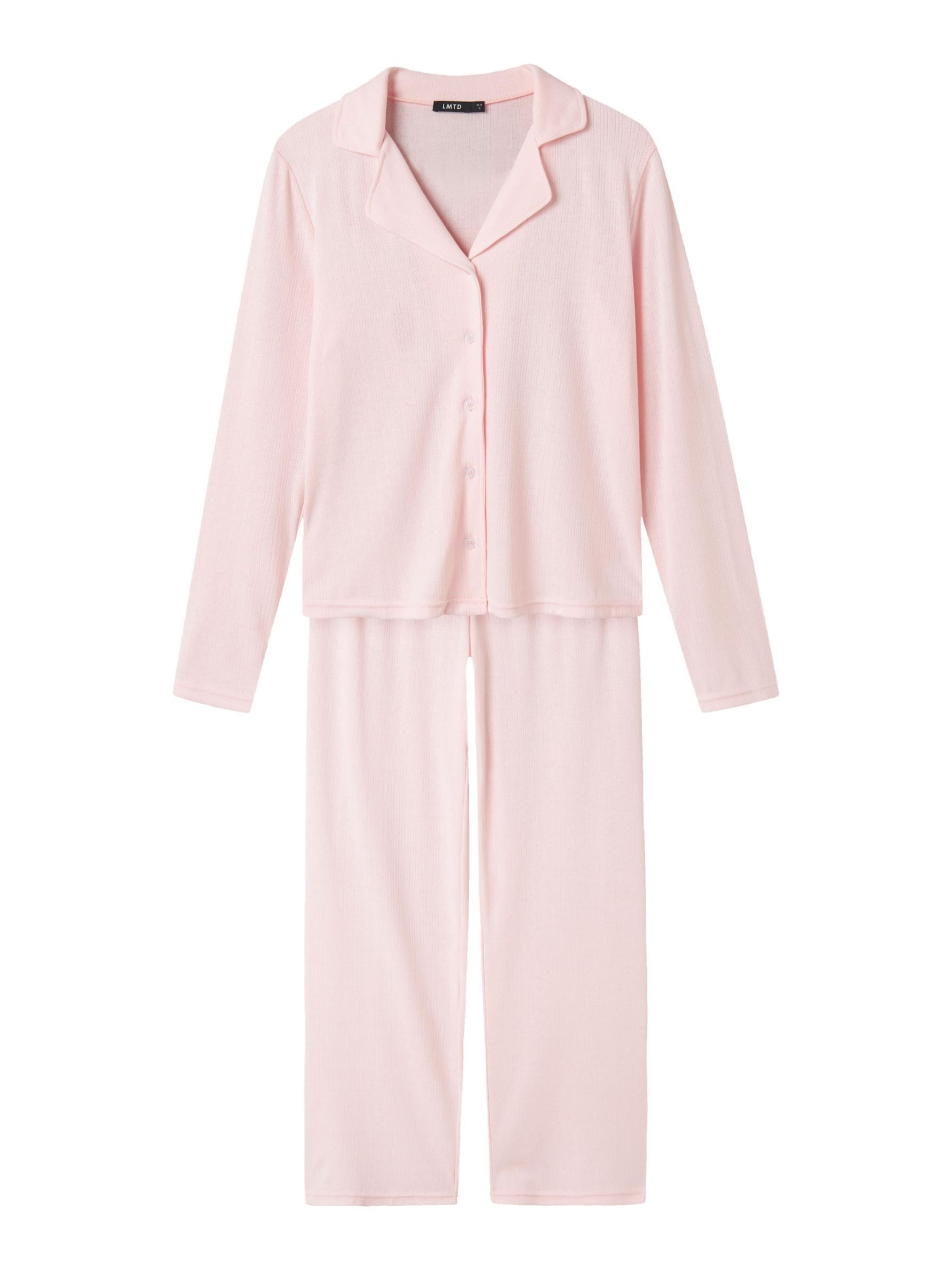 LMTD - Pijama 'Pointelle' en rosa: frente
