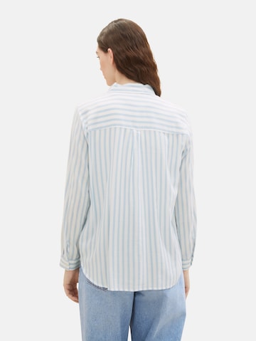 TOM TAILOR DENIM Bluse in Blau