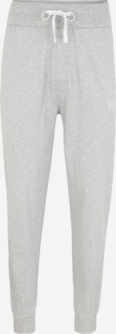 BOSS Tapered Pajama Pants in Grey: front