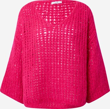 Hailys Pullover 'Linez' i pink: forside