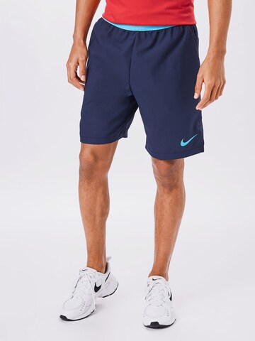 Regular Pantalon de sport 'Flex Vent Max 3.0' NIKE en bleu : devant