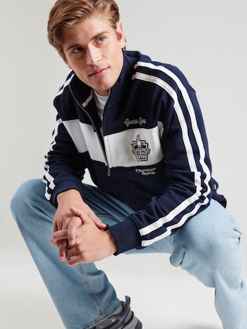Giacca di felpa di GUESS JEANS in blu: frontale