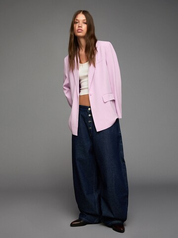 Bershka Blazer in Purple