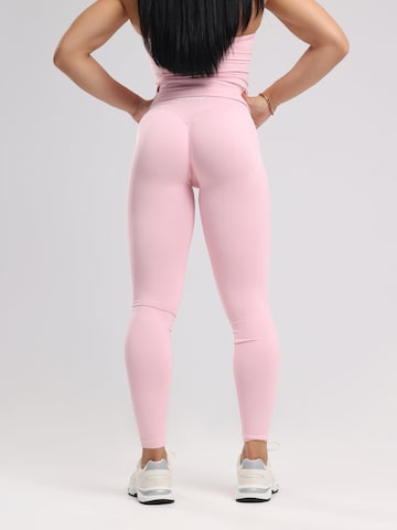 neverover Flared Leggings i rosa