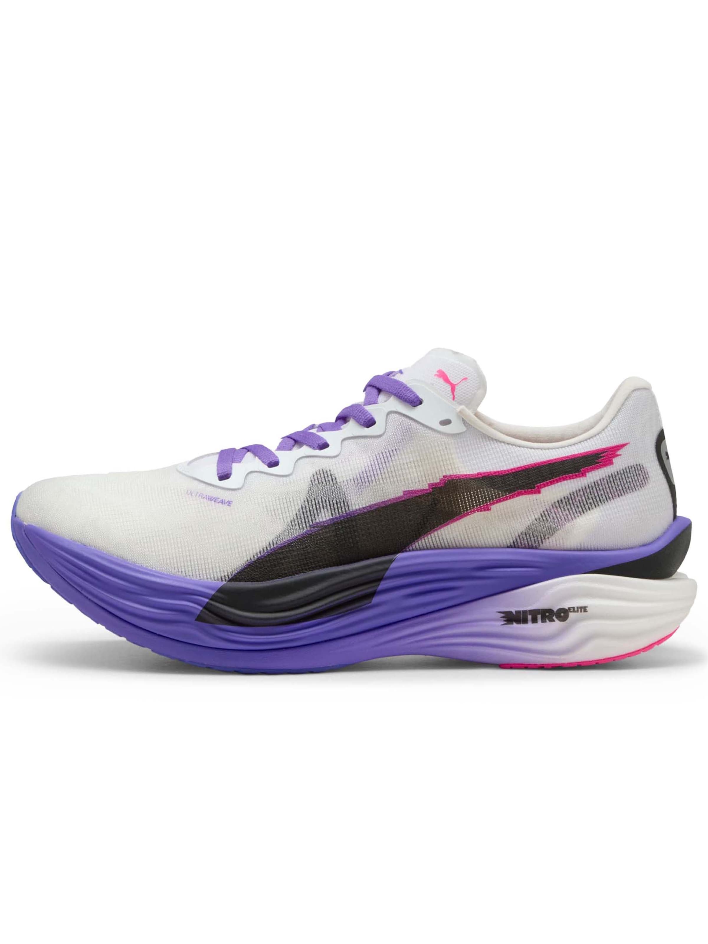 Chaussure de course 'Deviate' PUMA en blanc : devant