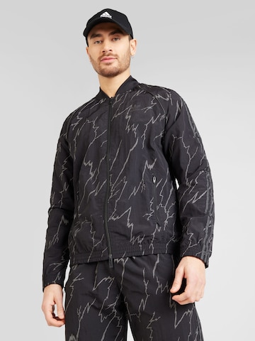 Veste mi-saison ADIDAS ORIGINALS en noir : devant