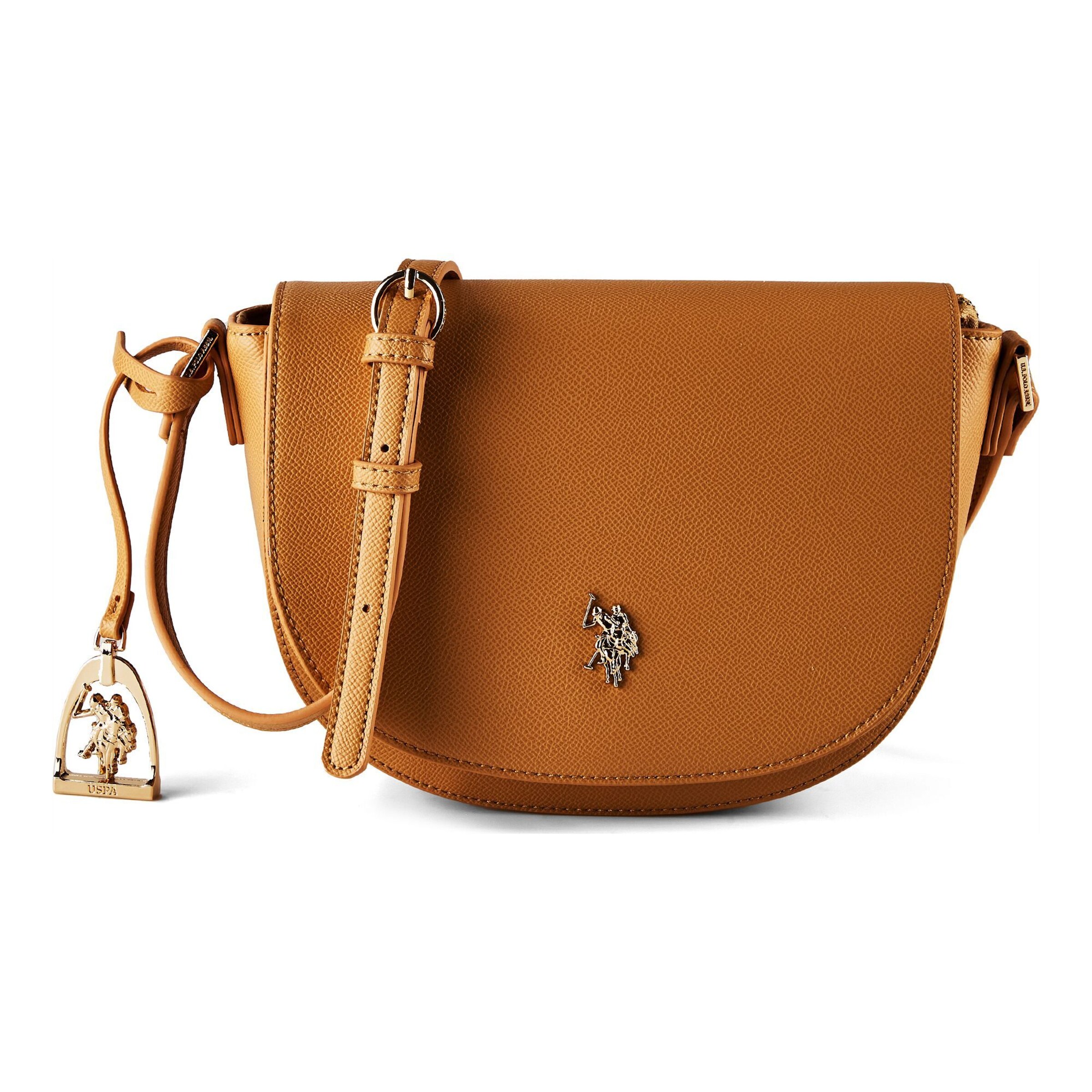 Borsa a tracolla 'Jones' di U.S. POLO ASSN. in beige: frontale