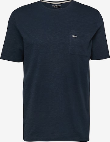 s.Oliver Shirt in Blauw: voorkant