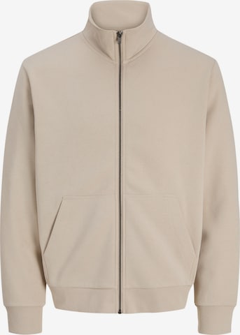 JACK & JONES Sweatjakke 'JJEBRADLEY' i beige: forside
