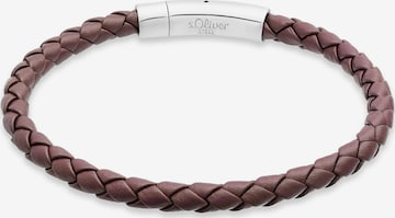 s.Oliver Bracelet in Brown: front