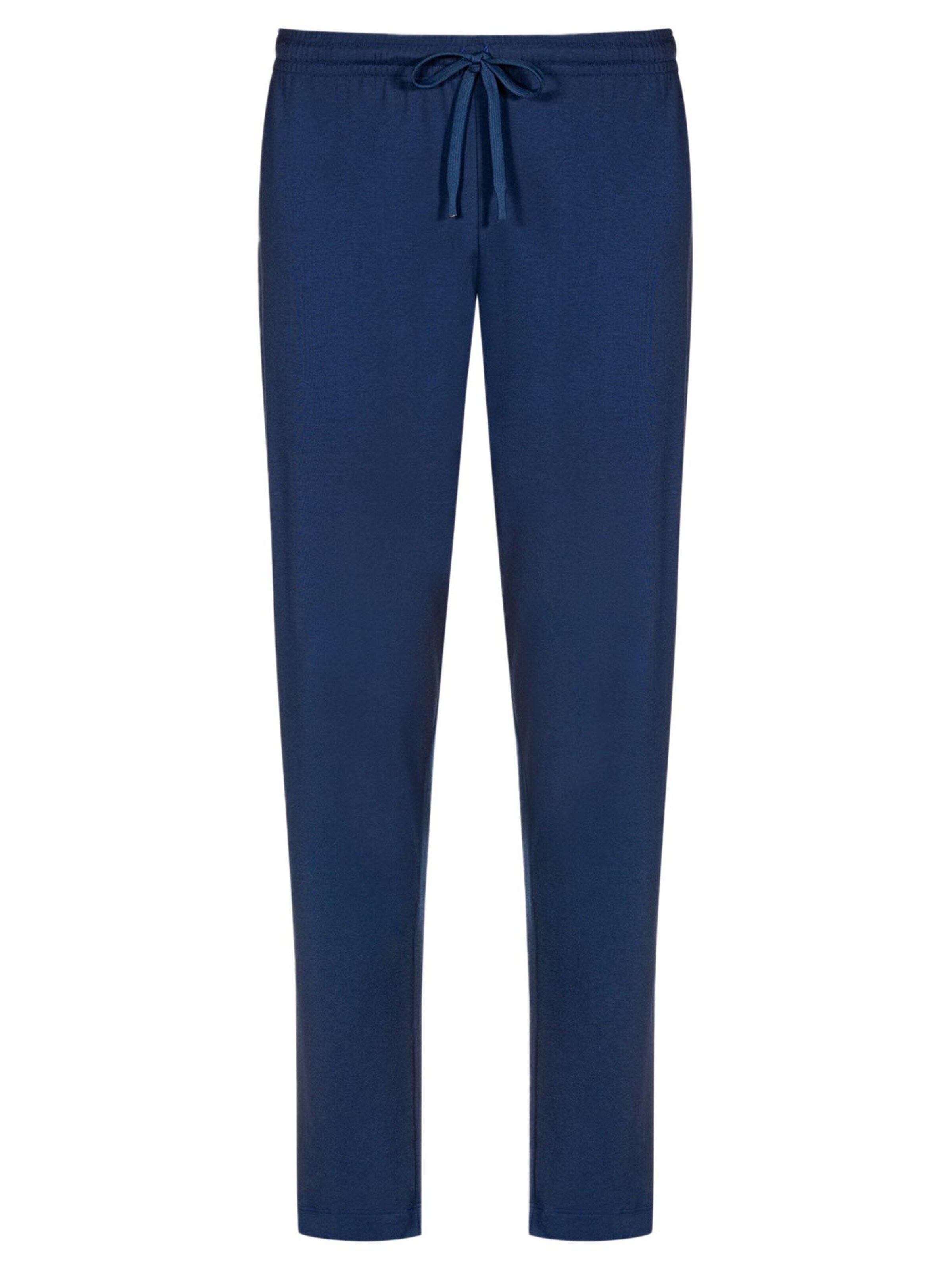 Mey Pajama Pants 'Solid Night' in Blue: front