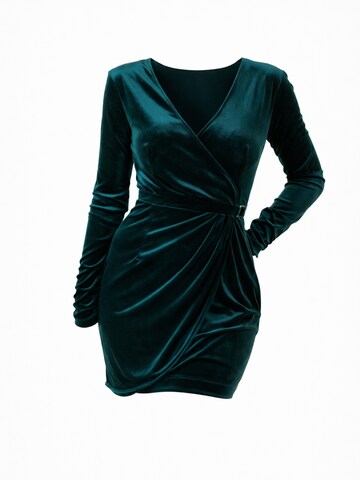 Petite Glam - Vestido de noche 'Regina' en verde: frente