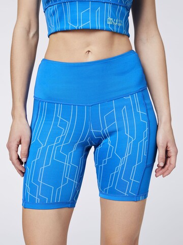 Jette Sport Skinny Shorts in Blau