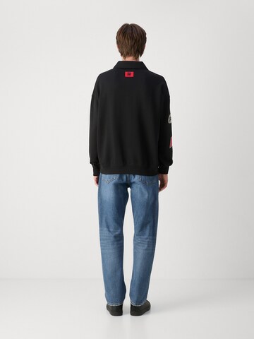 HUGO Суичър 'Danwyll' в черно