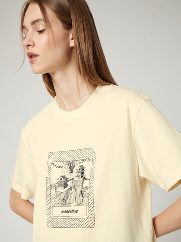 ABOUT YOU Limited T-Shirt 'Vince' nichtdeintyp by Marvin Game in Beige